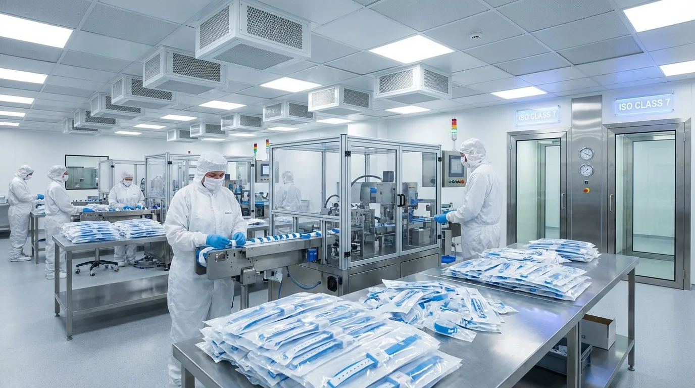 Medical device manufacturing clean room